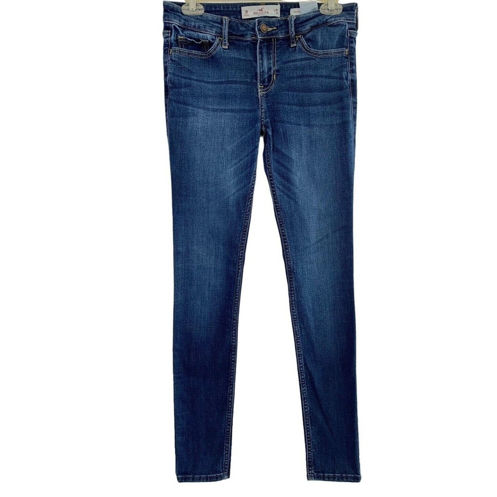Hollister Jeans Womens 26‎ x 30 Low Rise Super Skinny Stretch Medium Wash Denim